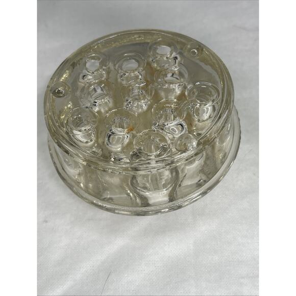 Flower Frog Glass 11 Hole Floral Stem Holder - Picture 3 of 5